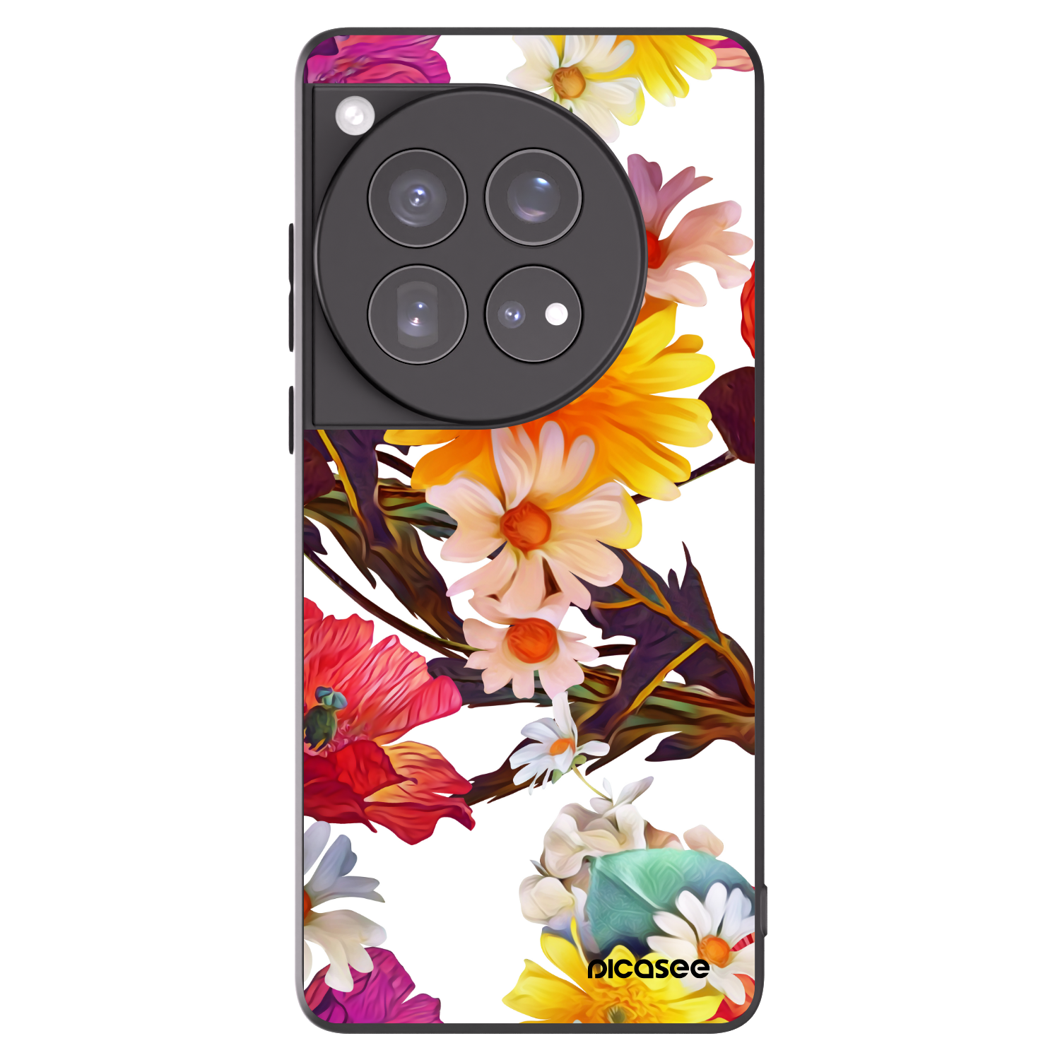 Picasee silikonový černý obal pro OnePlus 12 5G - Meadow