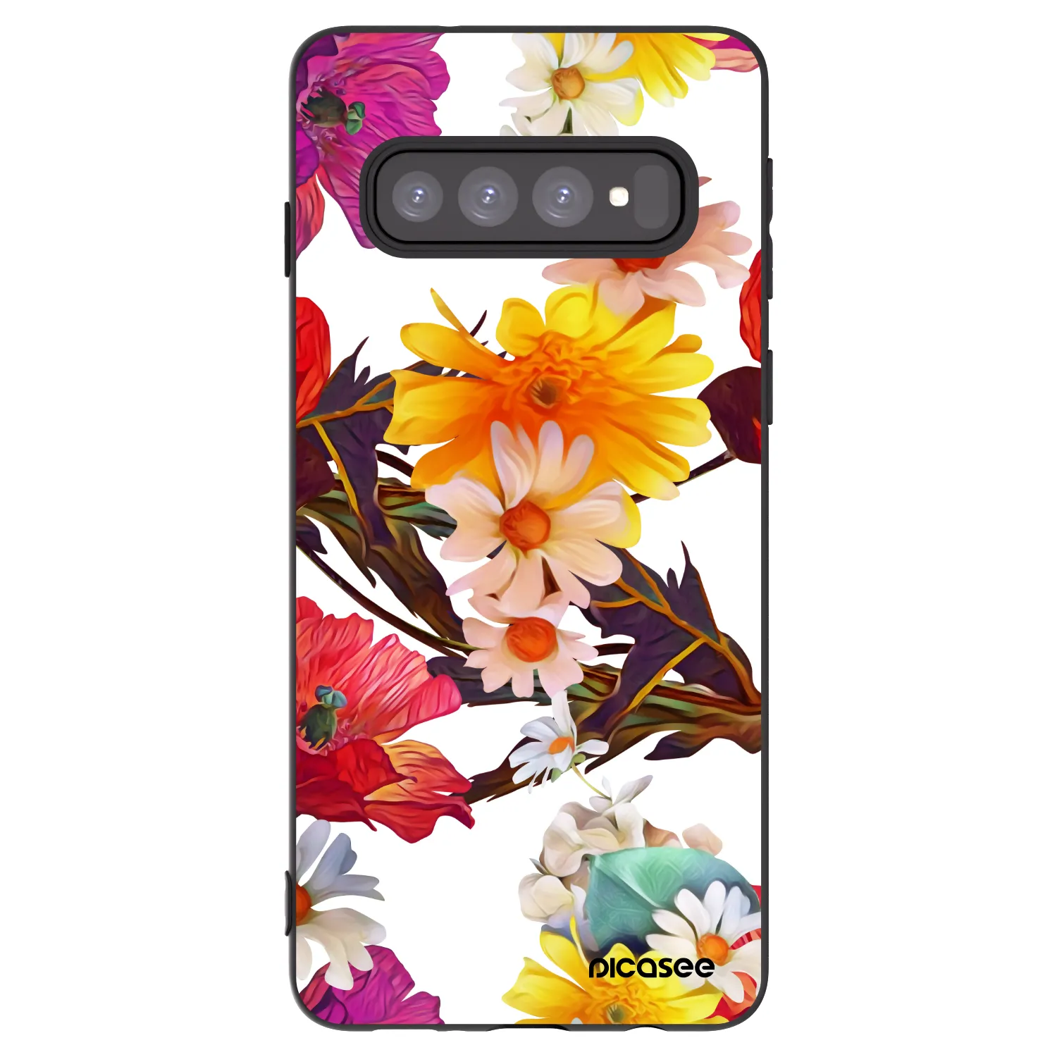 Picasee silikonový černý obal pro Samsung Galaxy S10 G973 - Meadow