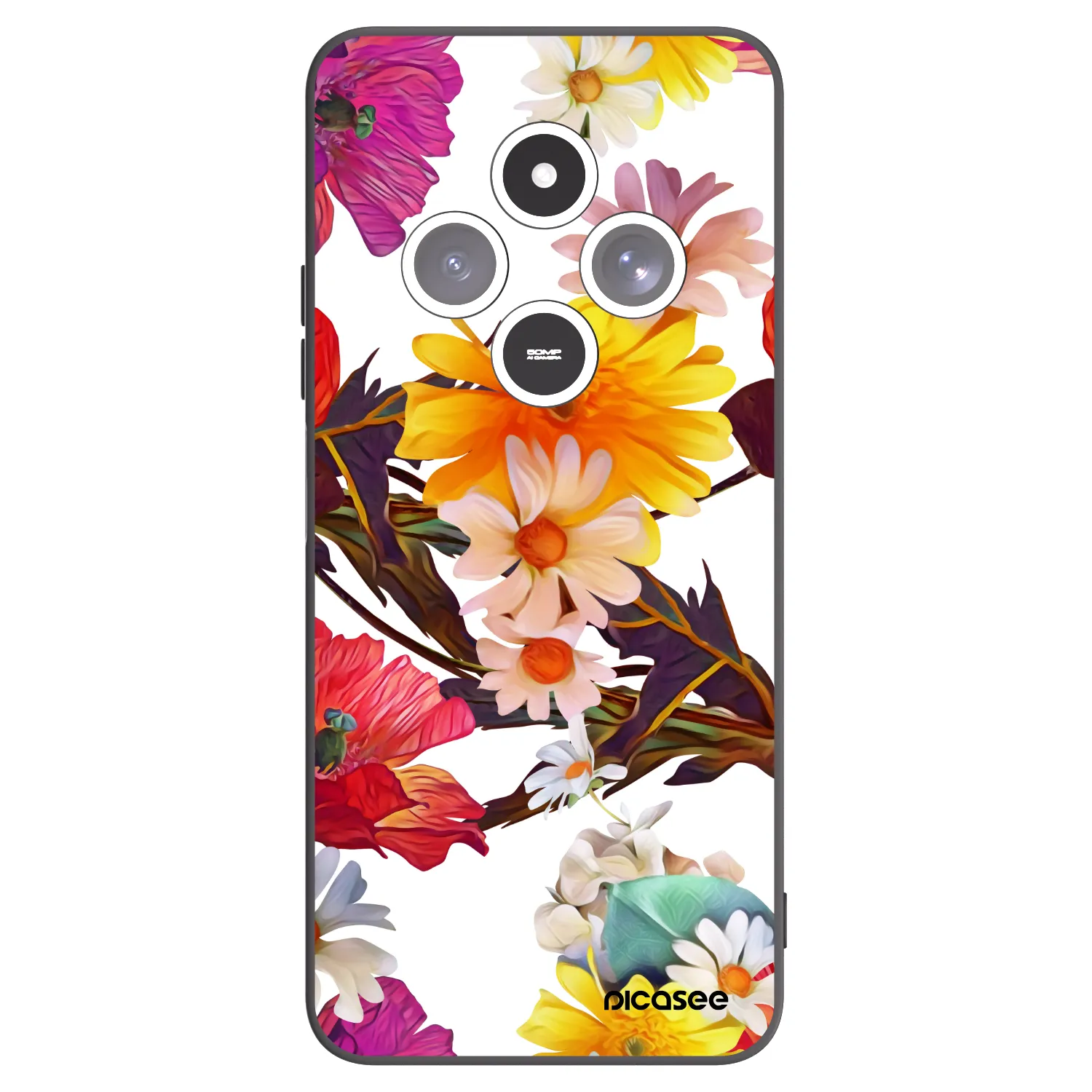 Picasee silikonový černý obal pro Xiaomi Redmi 14C - Meadow