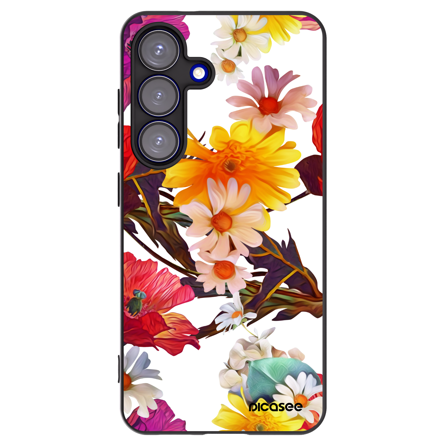 Picasee silikonový černý obal pro Samsung Galaxy S25 5G - Meadow