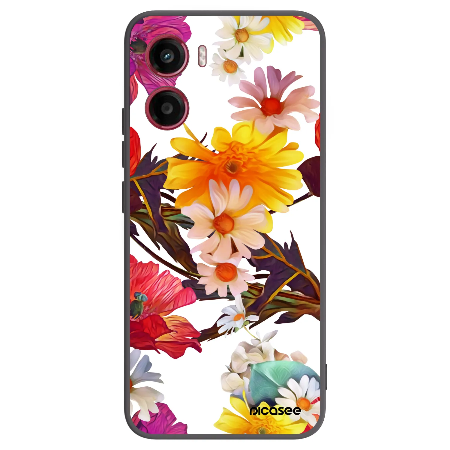 Picasee silikonový černý obal pro Motorola Moto G05 - Meadow