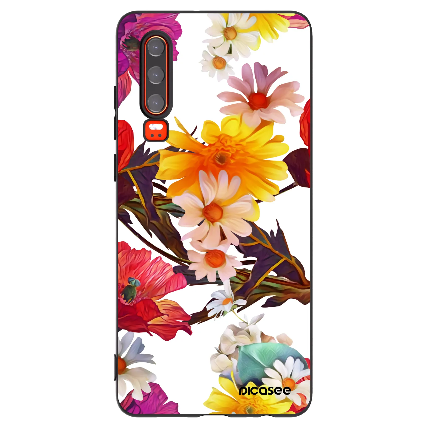 Picasee silikonový černý obal pro Huawei P30 - Meadow