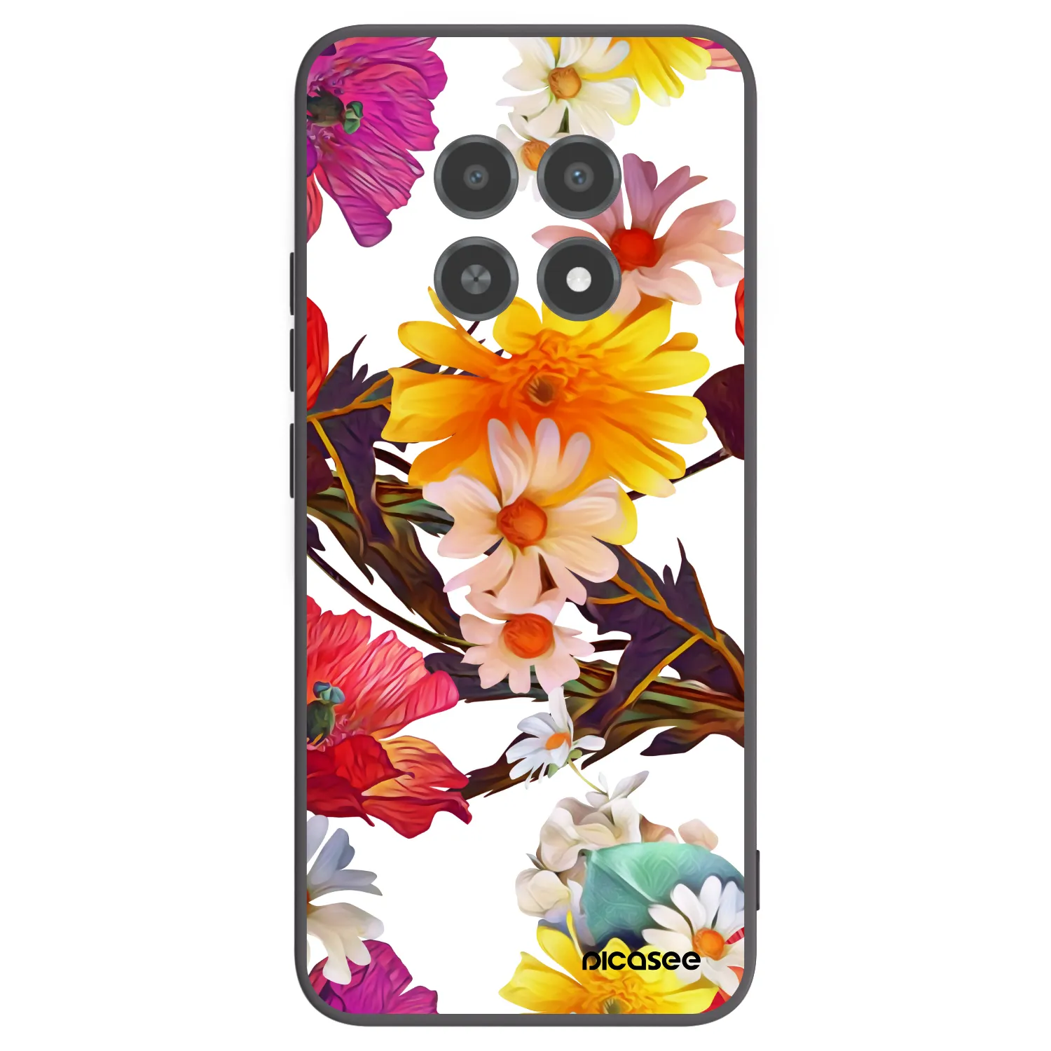 Picasee silikonový černý obal pro Realme 12X - Meadow