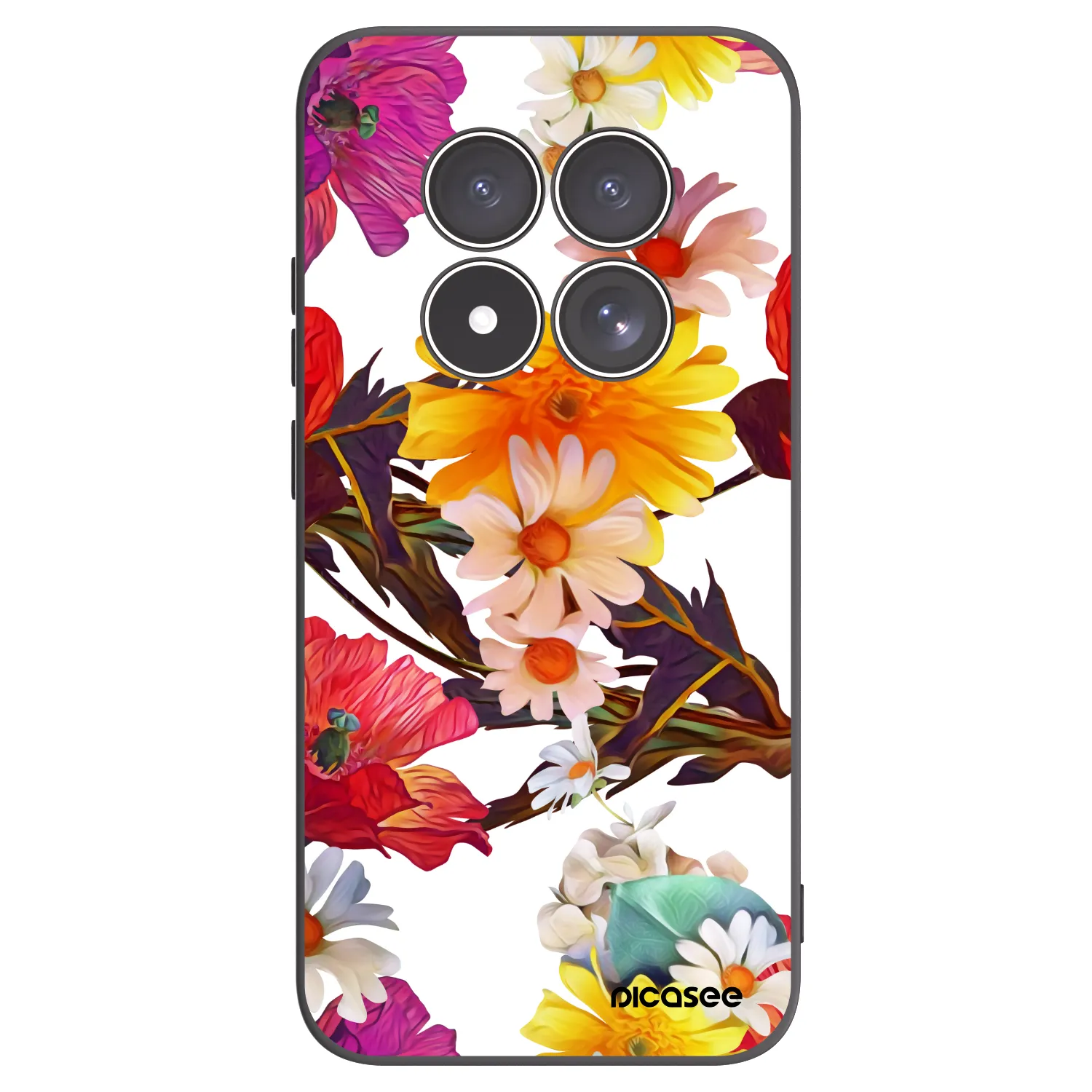 Picasee silikonový černý obal pro Xiaomi Redmi Note 15 Pro 5G - Meadow