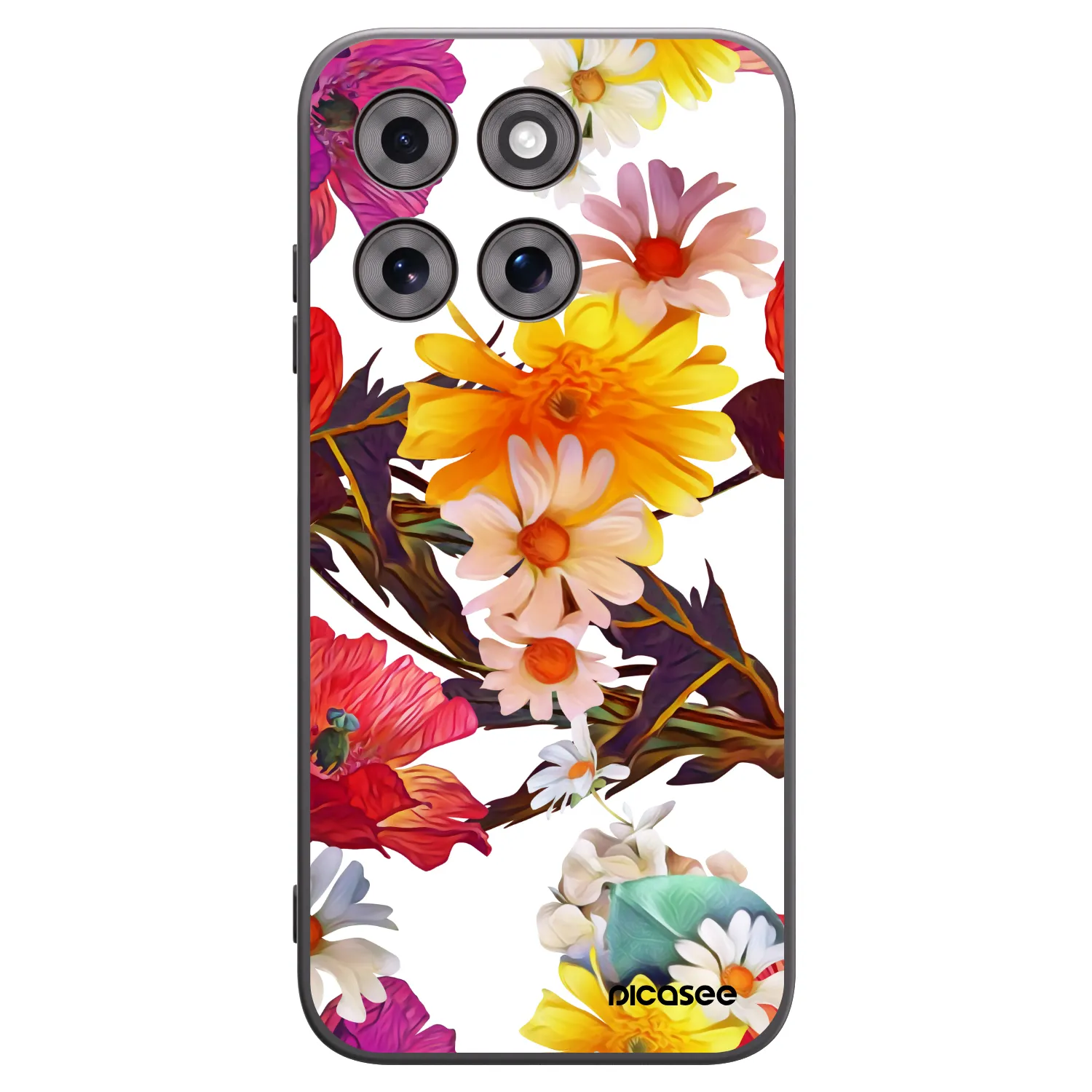 Picasee silikonový černý obal pro Motorola Moto G77 - Meadow
