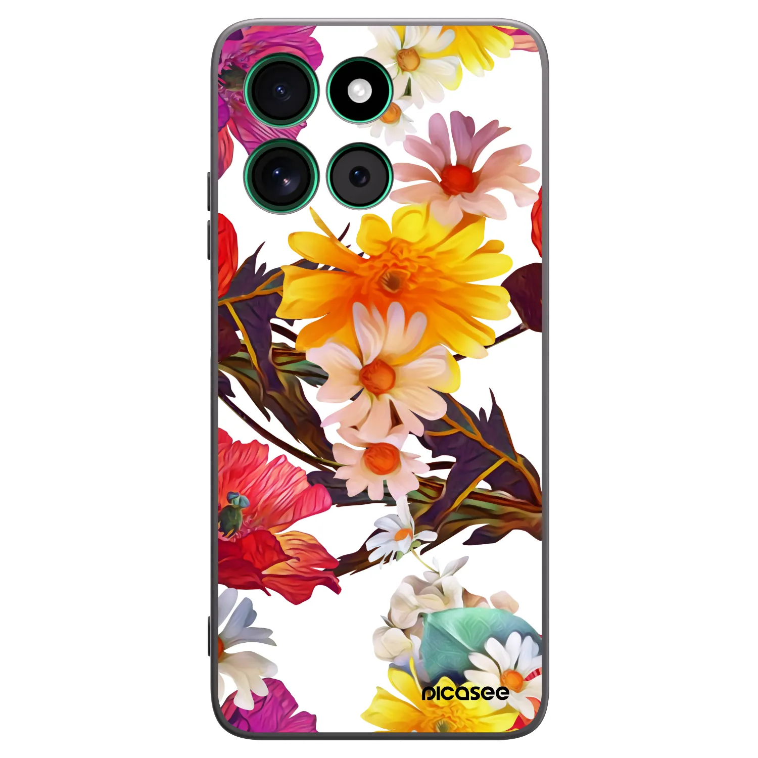 Picasee silikonový černý obal pro Motorola Moto G57 Power - Meadow