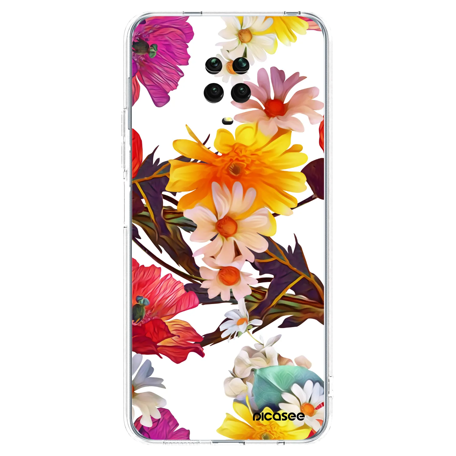Picasee silikonový průhledný obal pro Xiaomi Redmi Note 9 Pro - Meadow