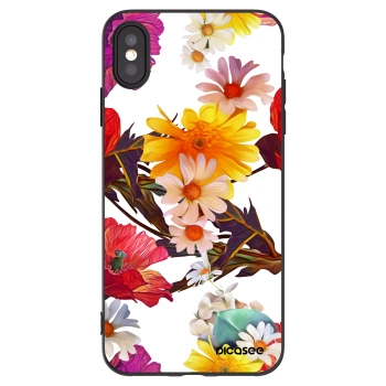 Picasee silikonový černý obal pro Apple iPhone XS Max - Meadow