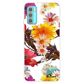 Picasee silikonový průhledný obal pro Motorola Moto G60 - Meadow