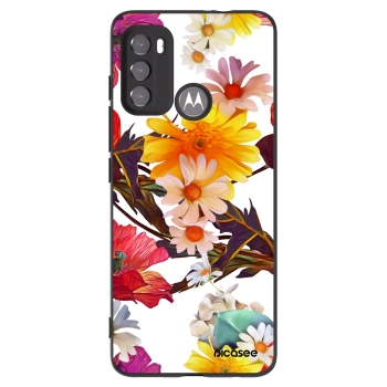 Picasee silikonový černý obal pro Motorola Moto G60 - Meadow