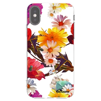 Picasee silikonový průhledný obal pro Apple iPhone X/XS - Meadow
