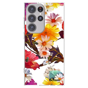Picasee silikonový průhledný obal pro Samsung Galaxy S23 Ultra 5G - Meadow