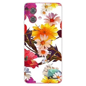 Picasee silikonový průhledný obal pro Motorola Moto G84 5G - Meadow