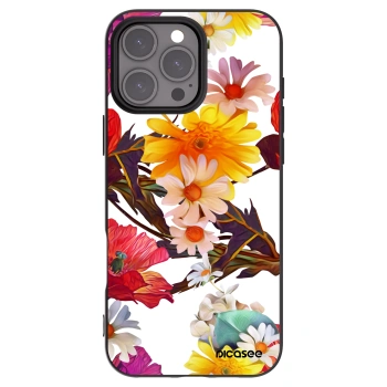 Picasee silikonový černý obal pro Apple iPhone 16 Pro Max - Meadow