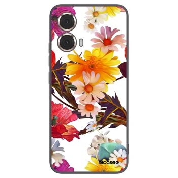 Picasee silikonový černý obal pro Motorola Moto G85 - Meadow