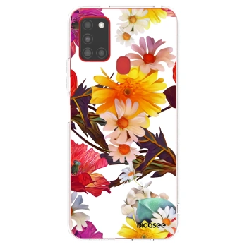 Picasee silikonový průhledný obal pro Samsung Galaxy A21s - Meadow