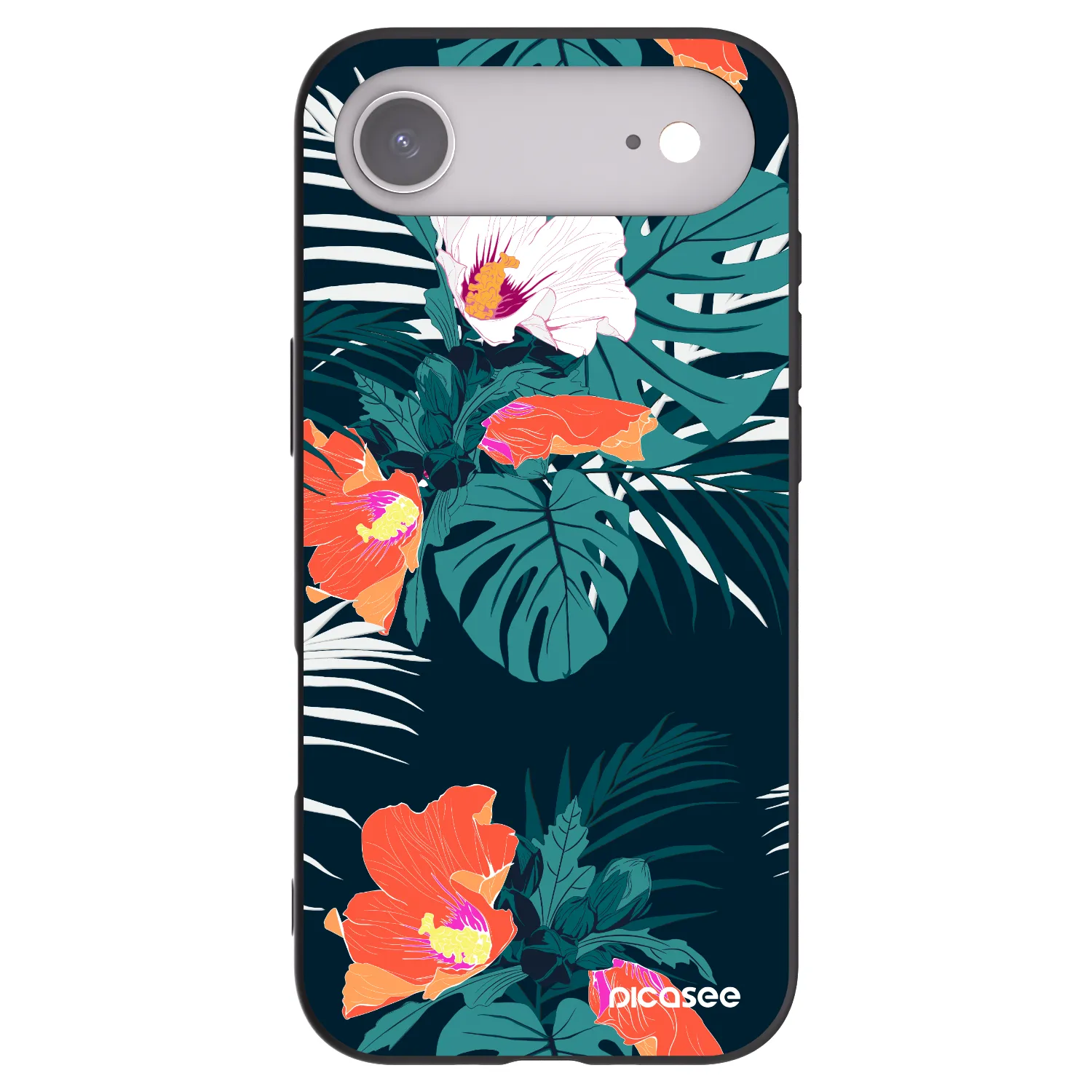 Picasee silikonový černý obal pro Apple iPhone Air - Monstera Color