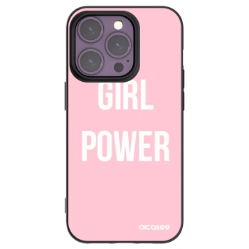 Picasee silikonový černý obal pro Apple iPhone 14 Pro - Dívčí síla