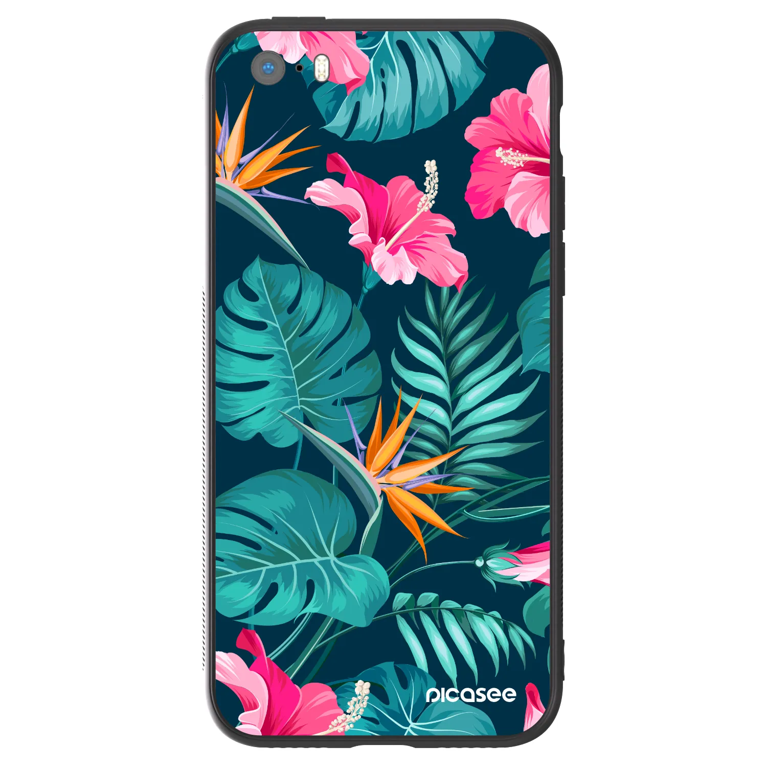 Picasee ULTIMATE CASE pro Apple iPhone 5/5S/SE - Pink Monstera