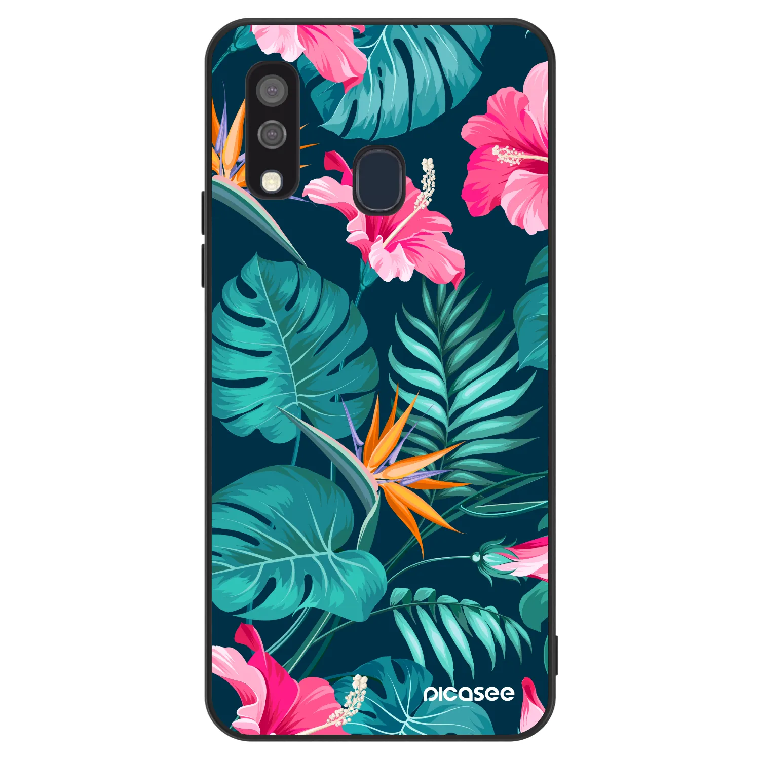 Picasee ULTIMATE CASE pro Samsung Galaxy A40 A405F - Pink Monstera