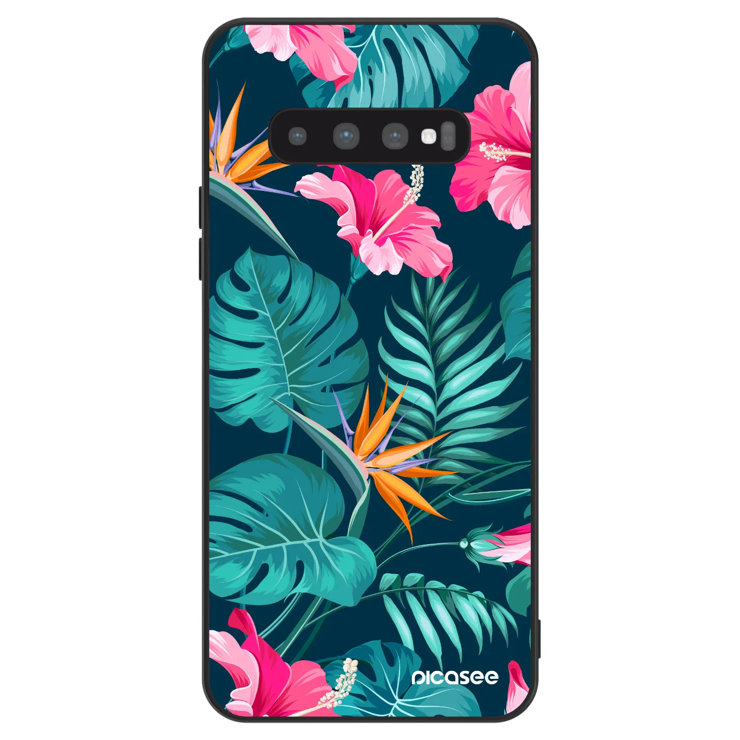 Picasee ULTIMATE CASE pro Samsung Galaxy S10 G973 - Pink Monstera