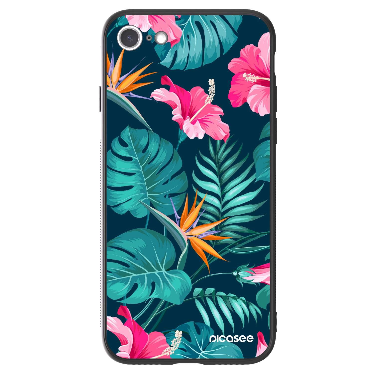 Picasee ULTIMATE CASE pro Apple iPhone SE 2020 - Pink Monstera