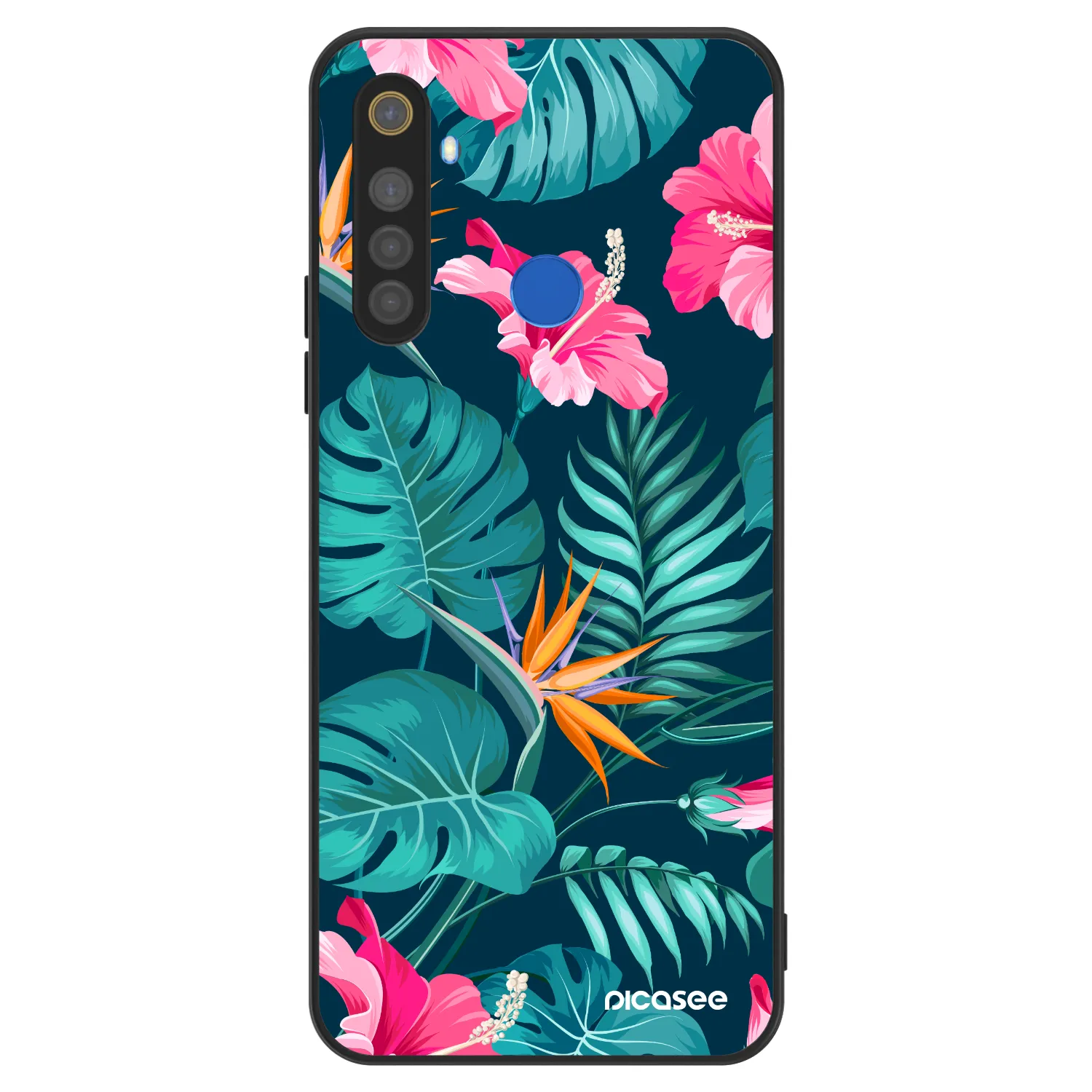 Picasee ULTIMATE CASE pro Realme 5 - Pink Monstera