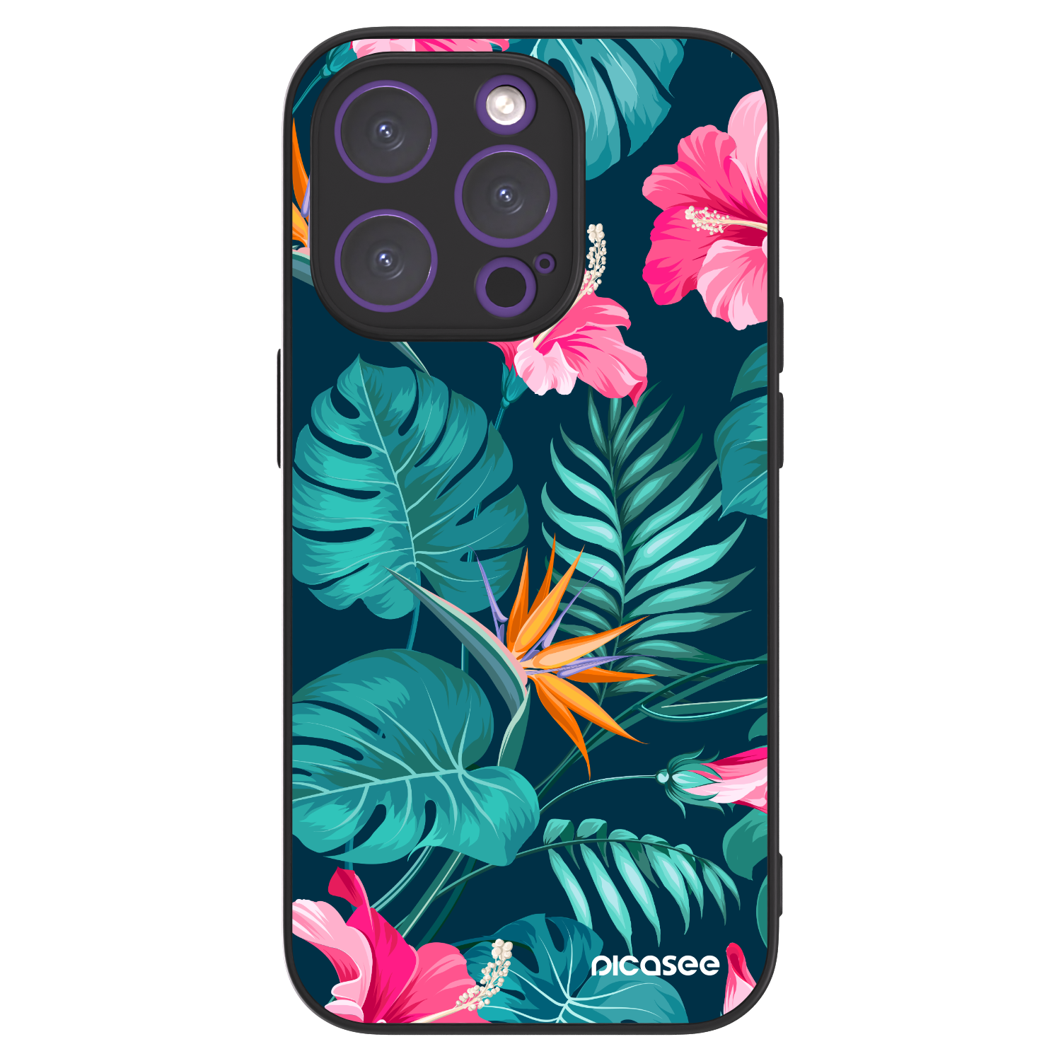 Picasee ULTIMATE CASE pro Apple iPhone 14 Pro - Pink Monstera
