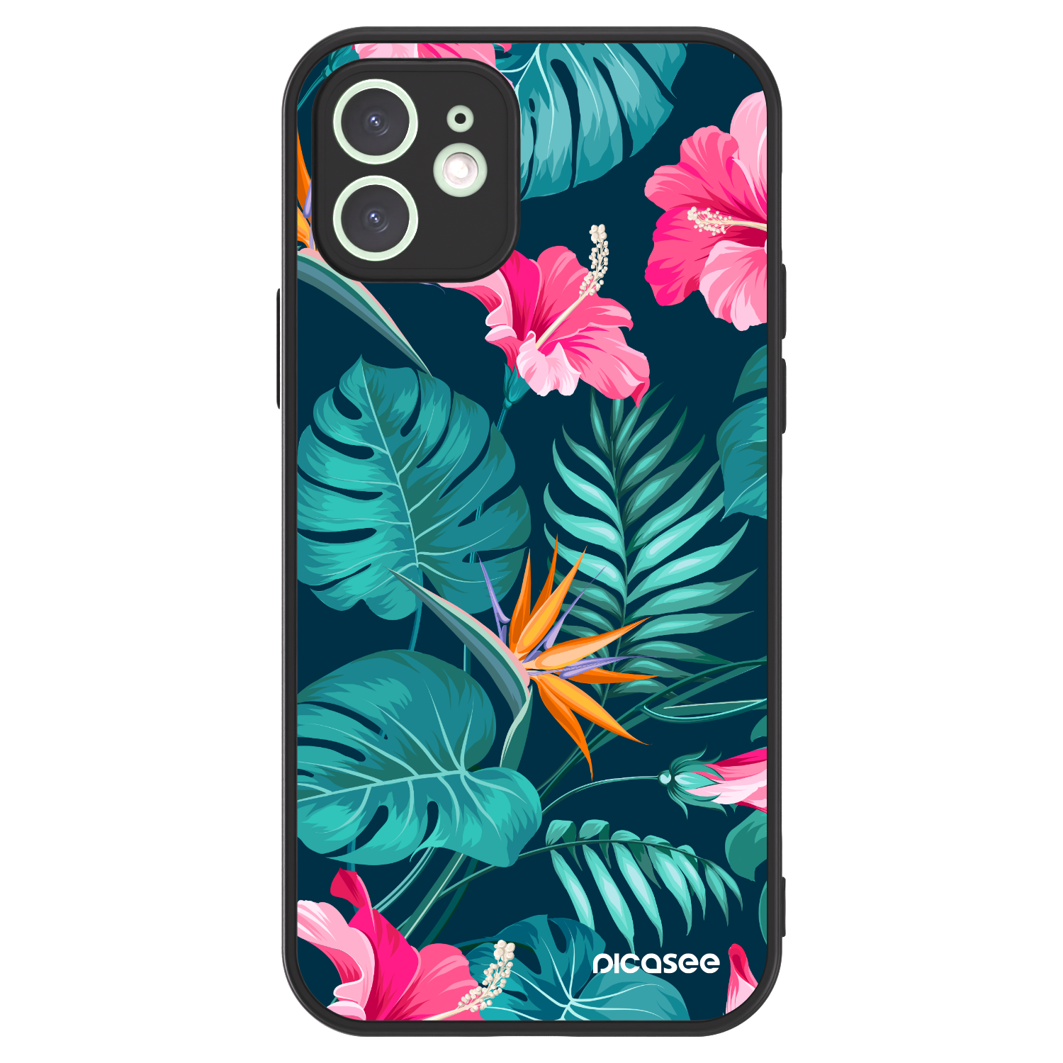 Picasee ULTIMATE CASE MagSafe pro Apple iPhone 12 - Pink Monstera