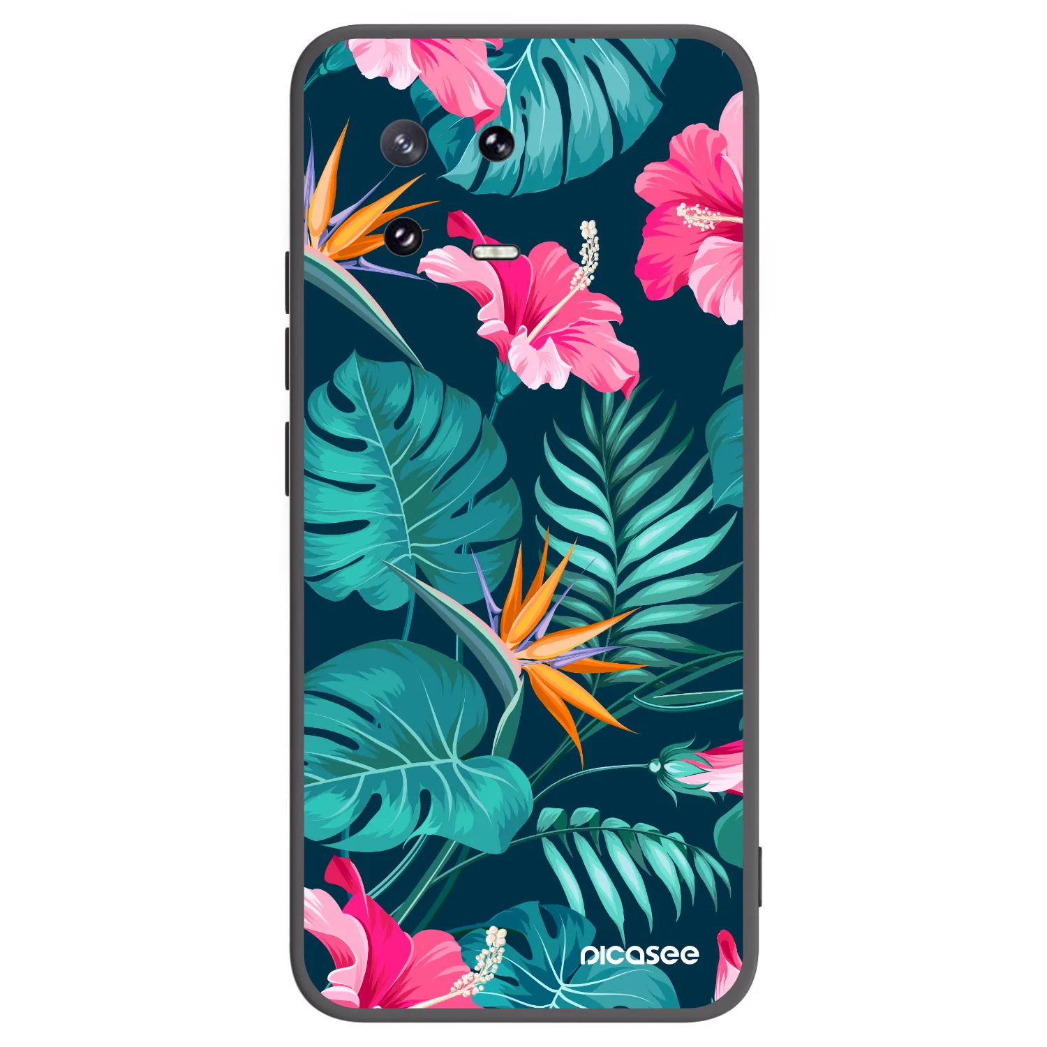 Picasee silikonový černý obal pro Xiaomi 13 Pro - Pink Monstera