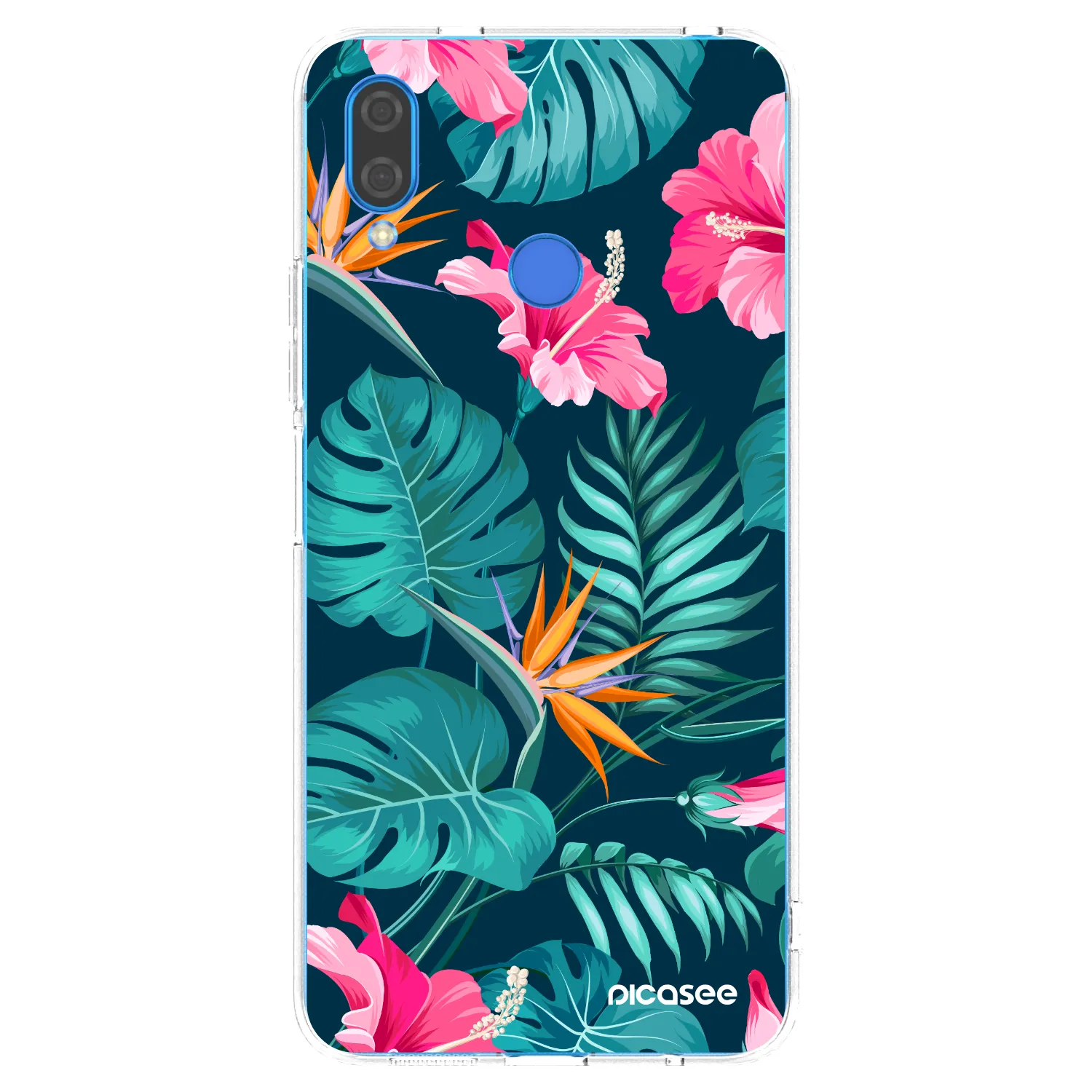 Picasee silikonový průhledný obal pro Huawei Nova 3i - Pink Monstera