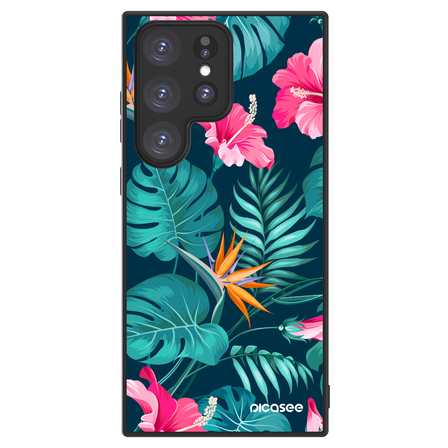 Picasee ULTIMATE CASE PowerShare pro Samsung Galaxy S23 Ultra 5G - Pink Monstera