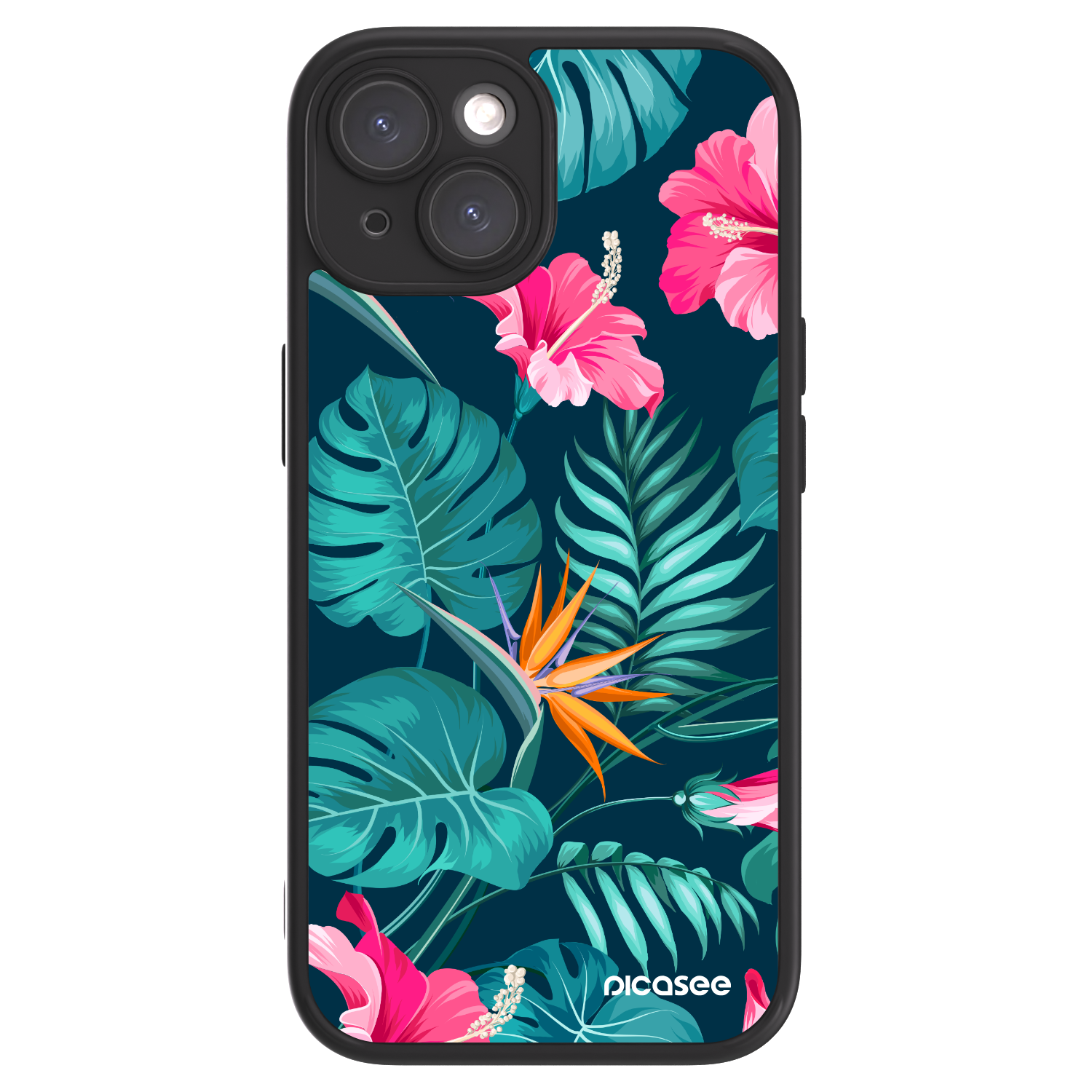 Picasee ULTIMATE CASE pro Apple iPhone 15 - Pink Monstera