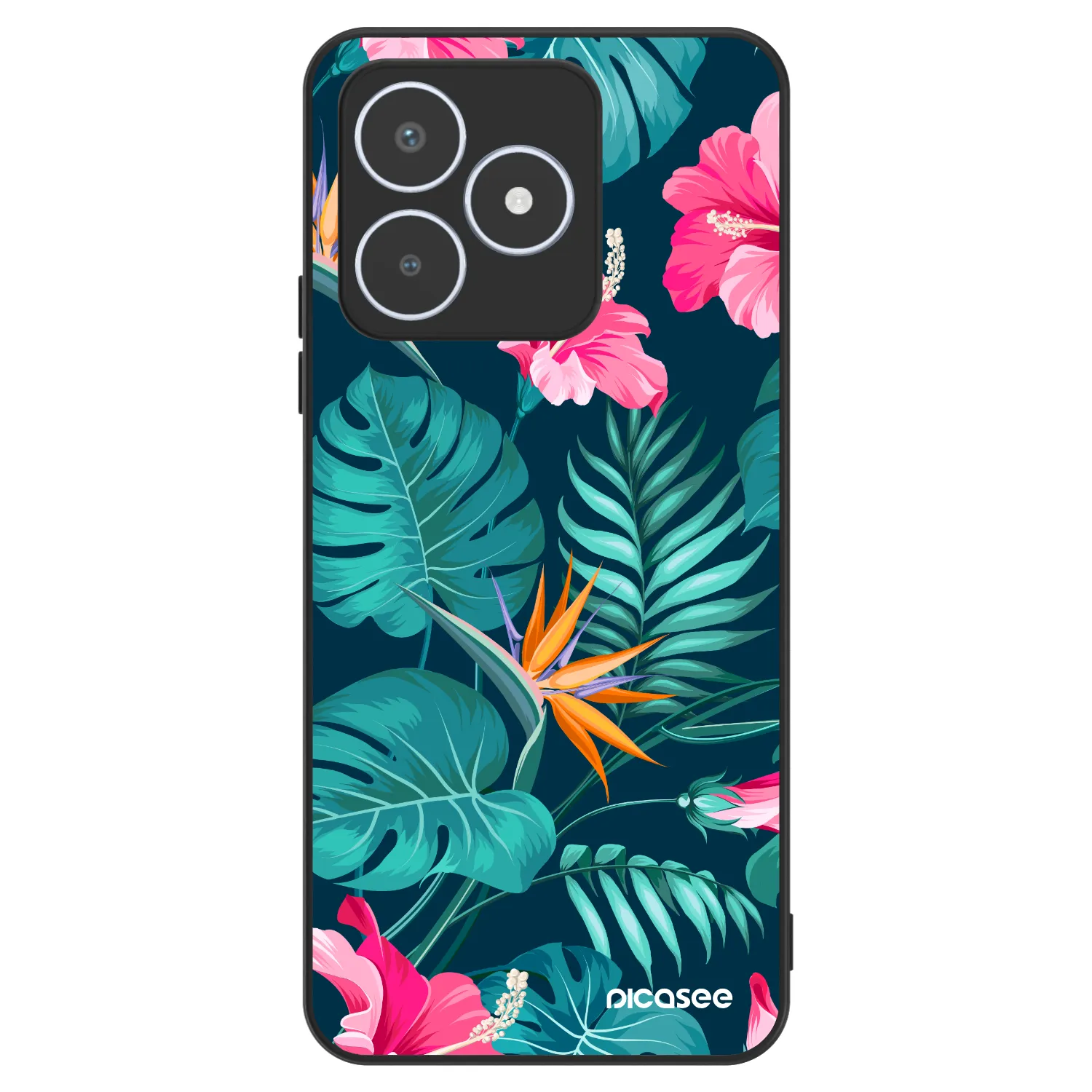 Picasee ULTIMATE CASE pro Realme C53 - Pink Monstera
