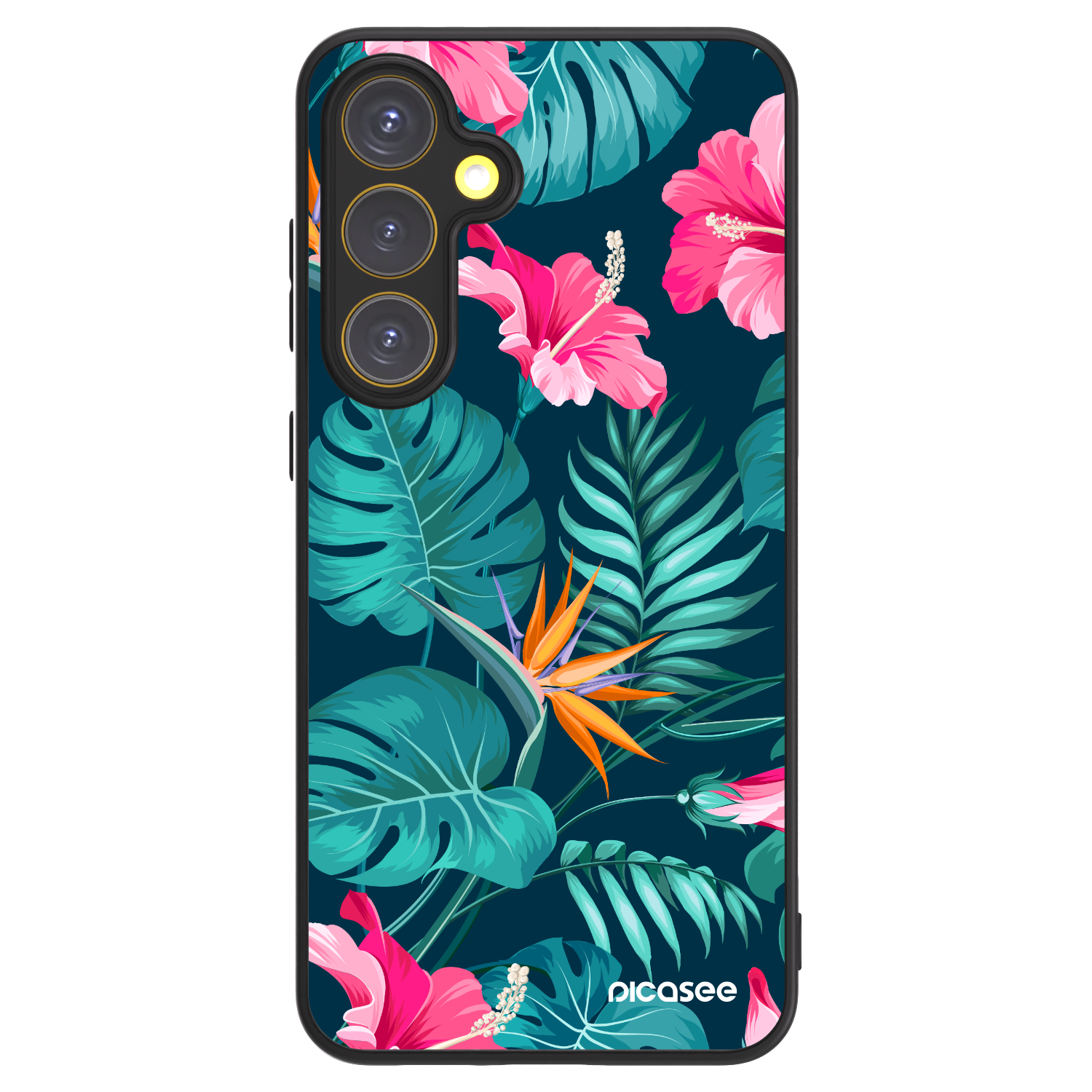 Picasee ULTIMATE CASE PowerShare pro Samsung Galaxy S24 FE S721B - Pink Monstera