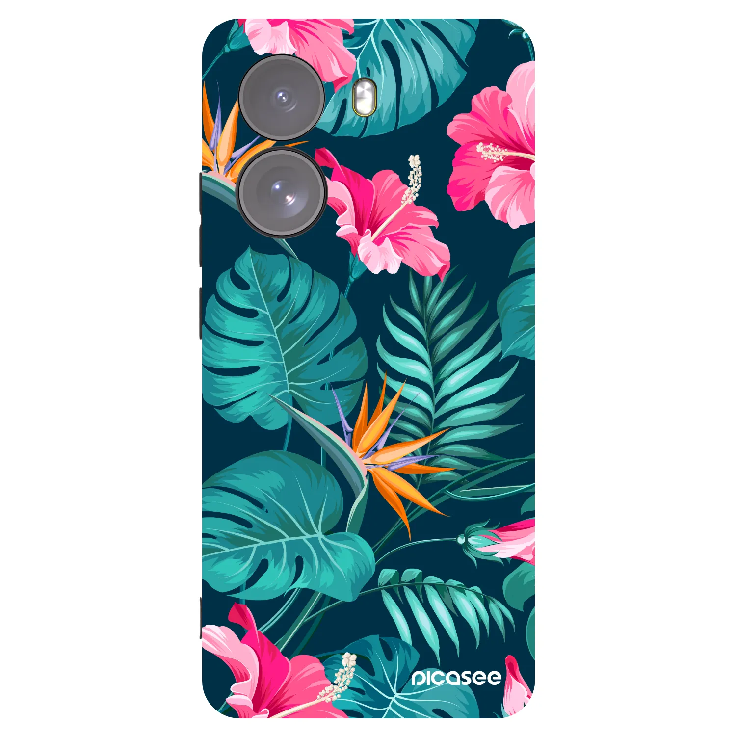 Picasee silikonový černý obal pro Xiaomi Poco X7 - Pink Monstera
