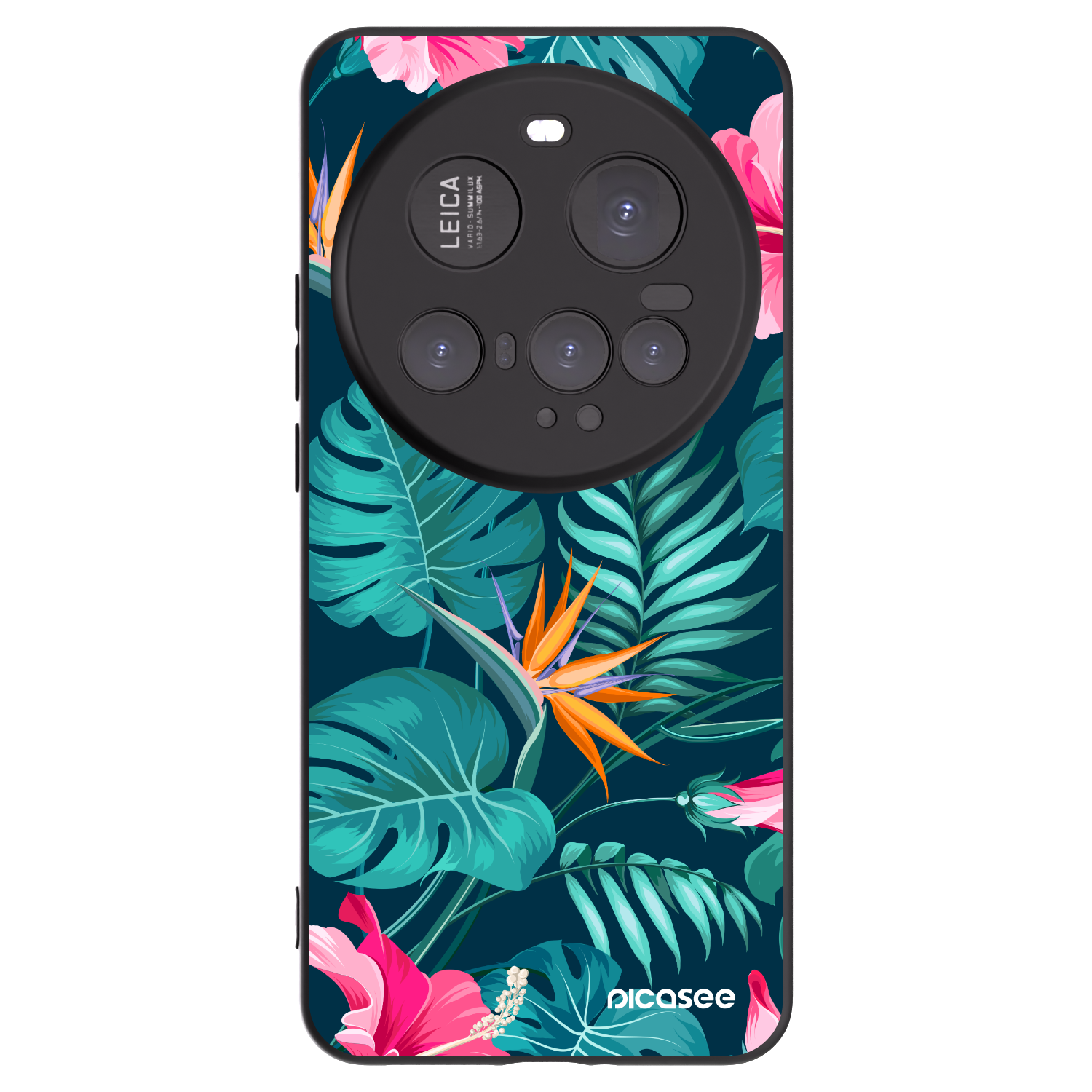 Picasee silikonový černý obal pro Xiaomi 15 Ultra - Pink Monstera