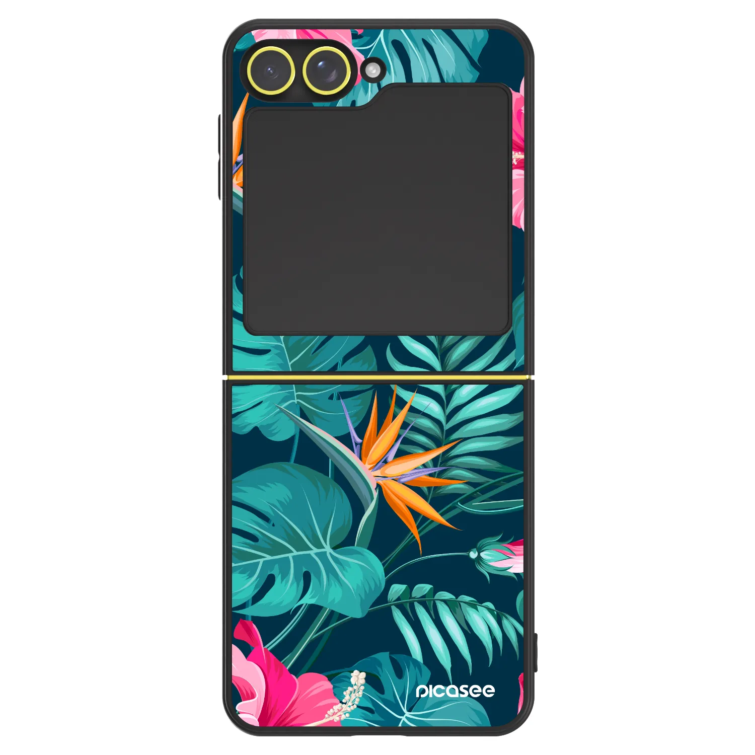 Picasee ULTIMATE CASE pro Samsung Galaxy Z Flip5 5G - Pink Monstera