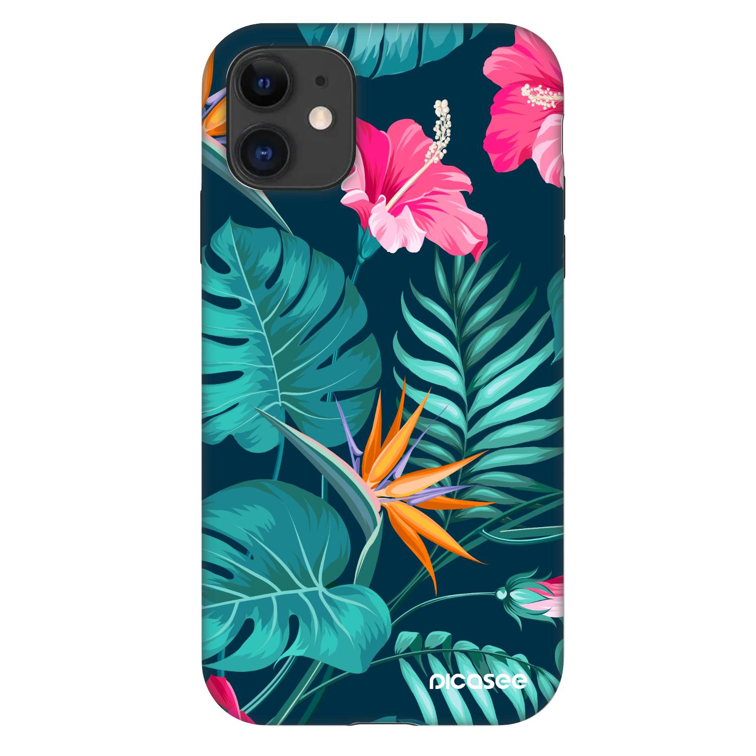 Picasee Fashion Case pro Apple iPhone 11 - Pink Monstera