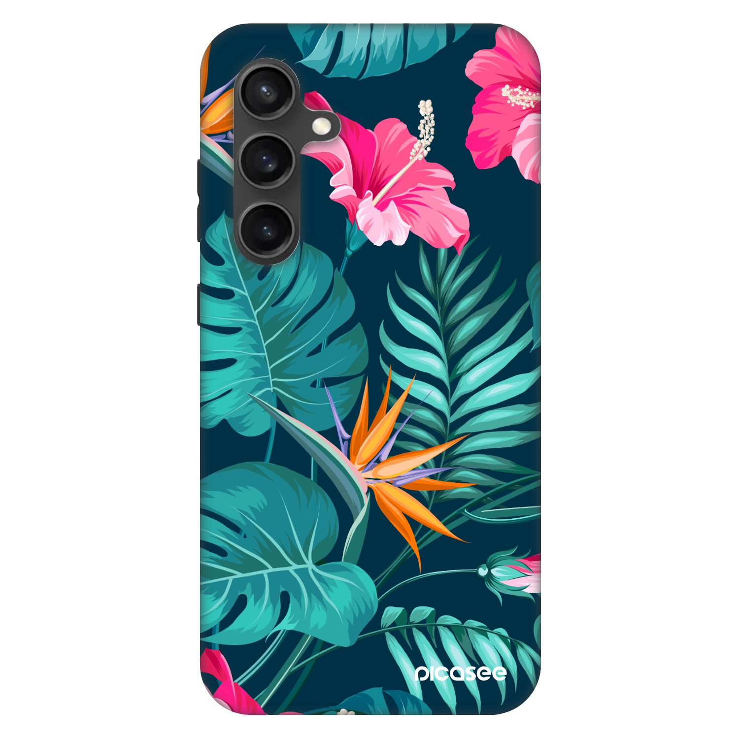 Picasee Fashion Case pro Samsung Galaxy S24 FE S721B - Pink Monstera