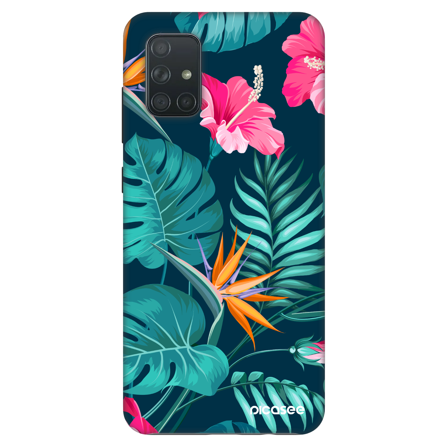 Picasee Fashion Case pro Samsung Galaxy A71 A715F - Pink Monstera