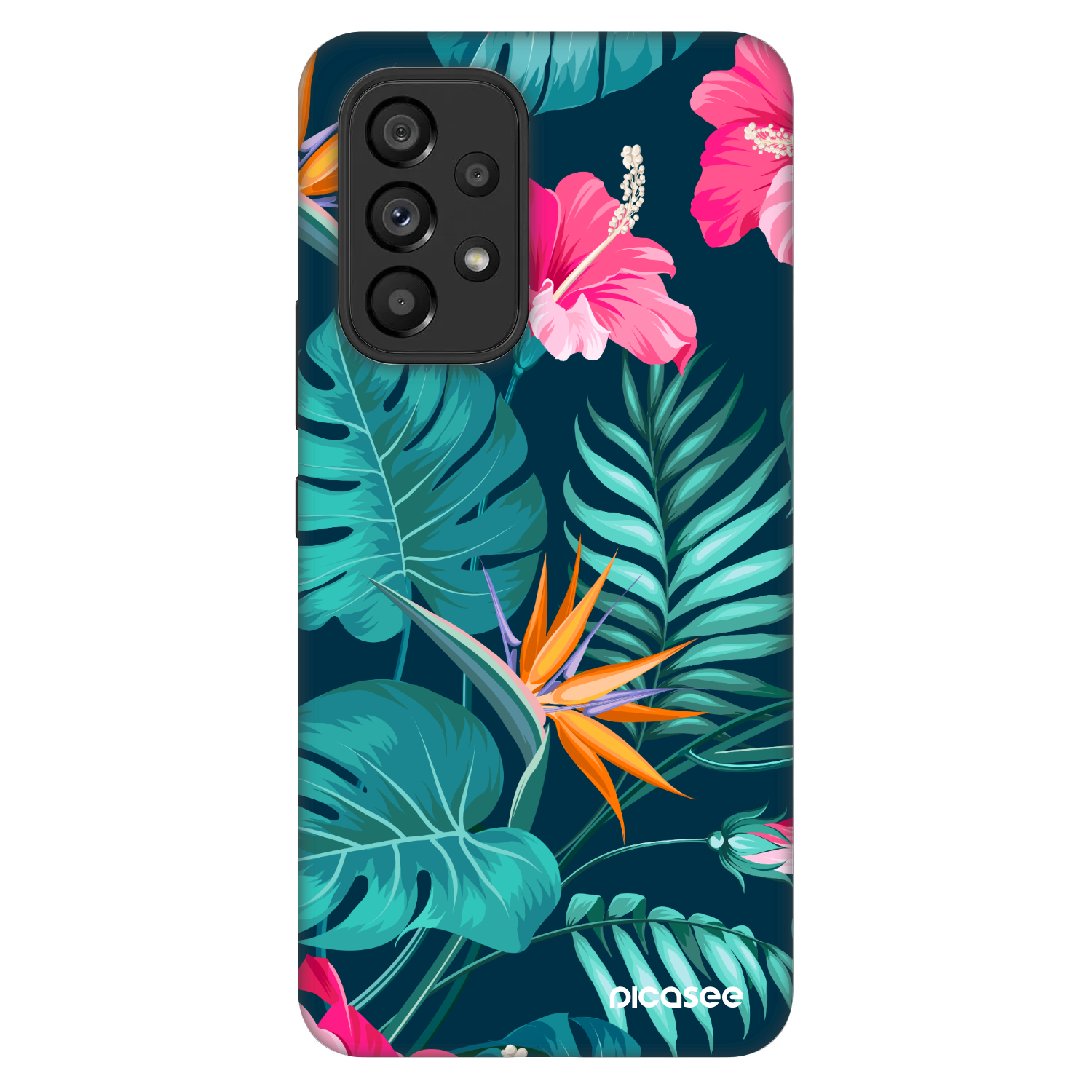 Picasee Fashion Case pro Samsung Galaxy A53 5G A536 - Pink Monstera