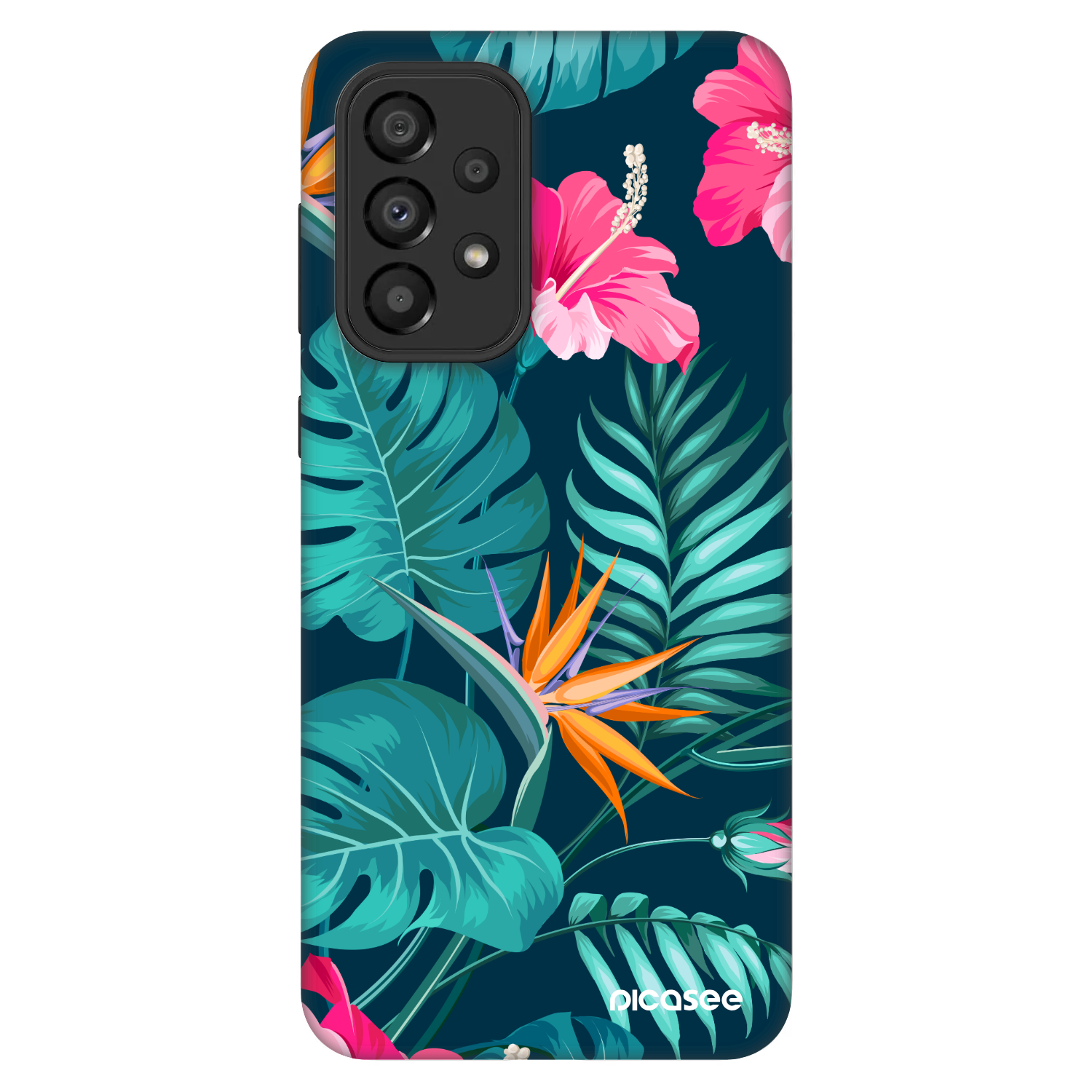 Picasee Fashion Case pro Samsung Galaxy A33 5G A336 - Pink Monstera