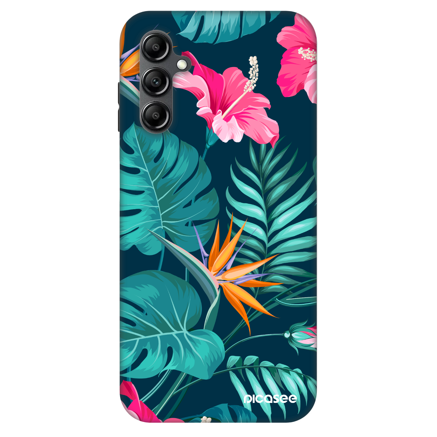 Picasee Fashion Case pro Samsung Galaxy A14 5G A146P - Pink Monstera