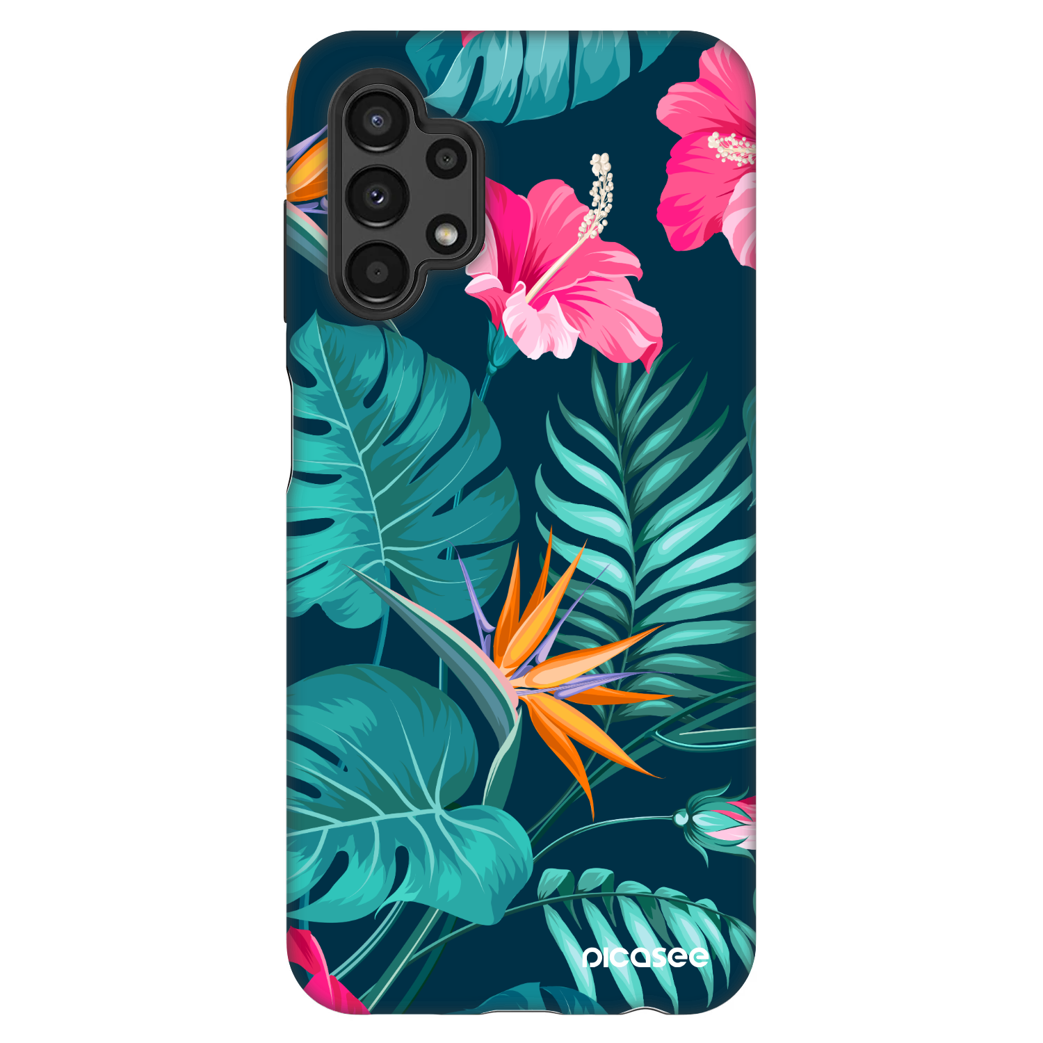 Picasee Fashion Case pro Samsung Galaxy A13 4G A135 - Pink Monstera