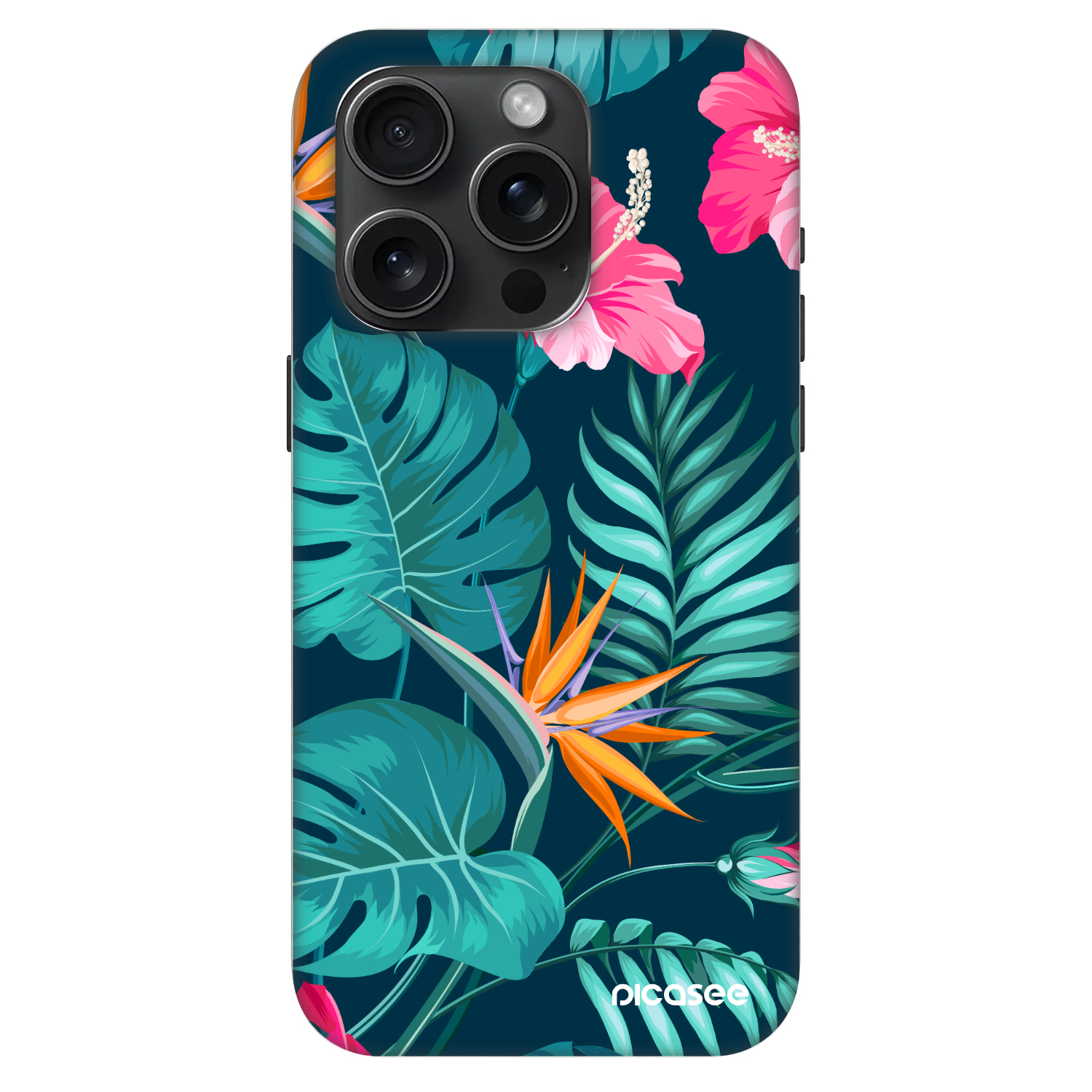 Picasee Fashion Case MagSafe Apple iPhone 15 Pro - Pink Monstera