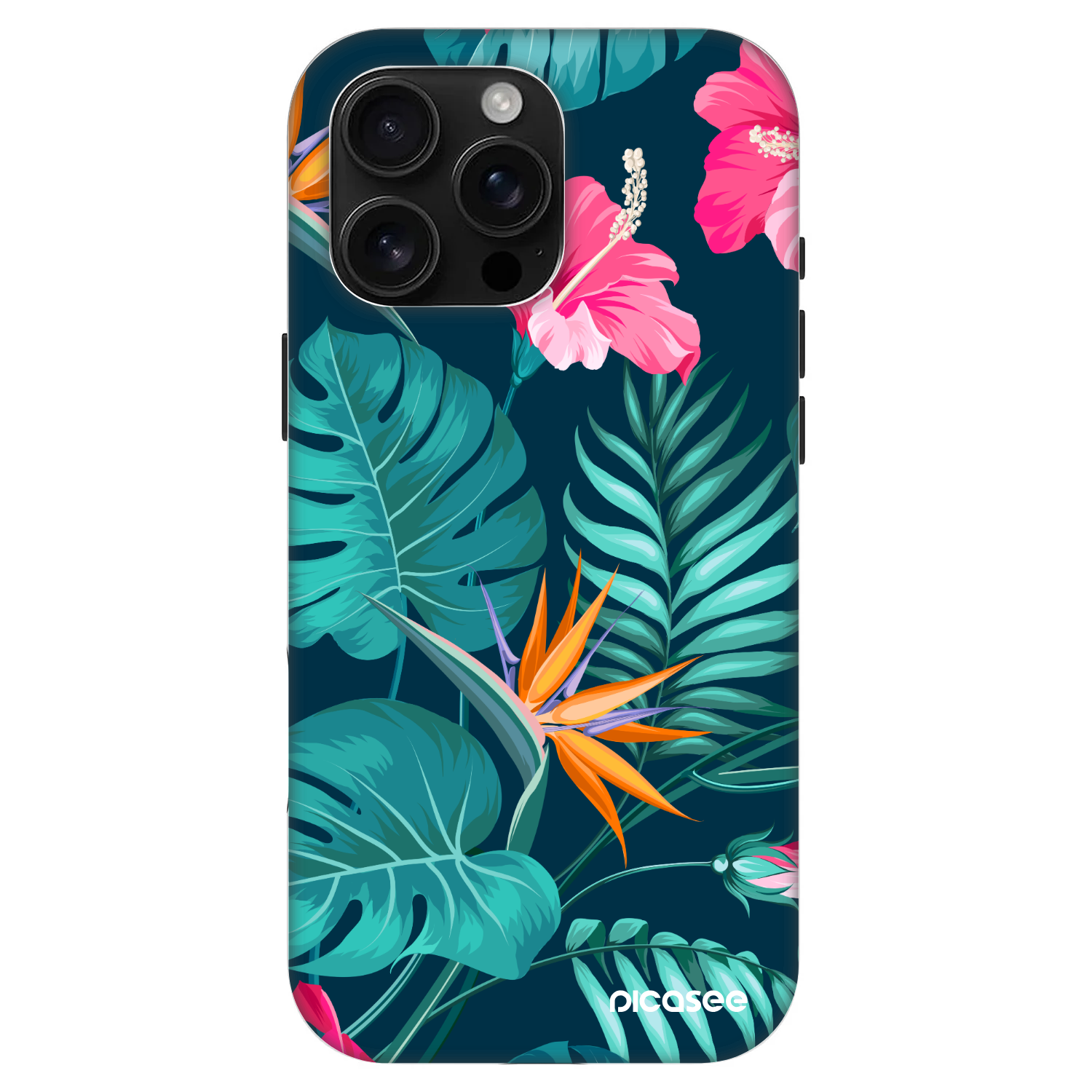 Picasee Fashion Case MagSafe Apple iPhone 16 Pro Max - Pink Monstera