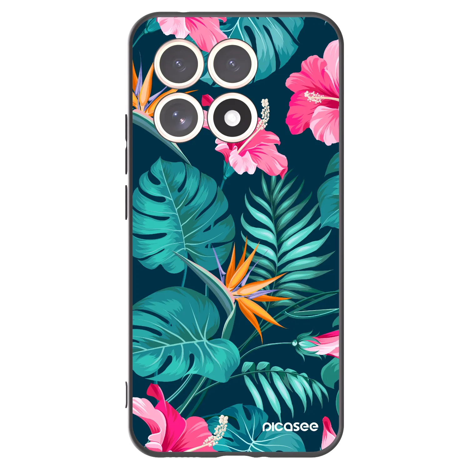 Picasee silikonový černý obal pro Xiaomi 15T - Pink Monstera