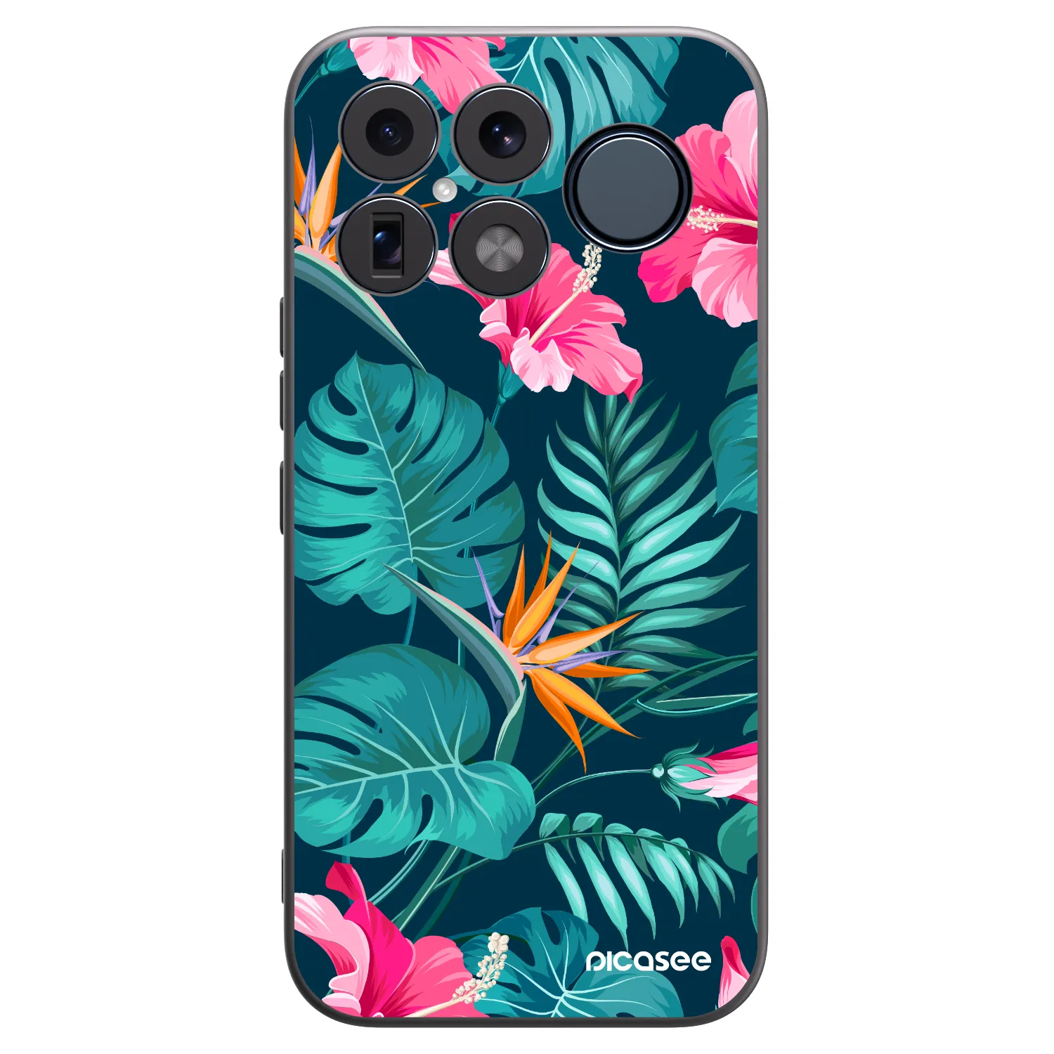 Picasee silikonový černý obal pro Xiaomi Poco F8 Ultra - Pink Monstera