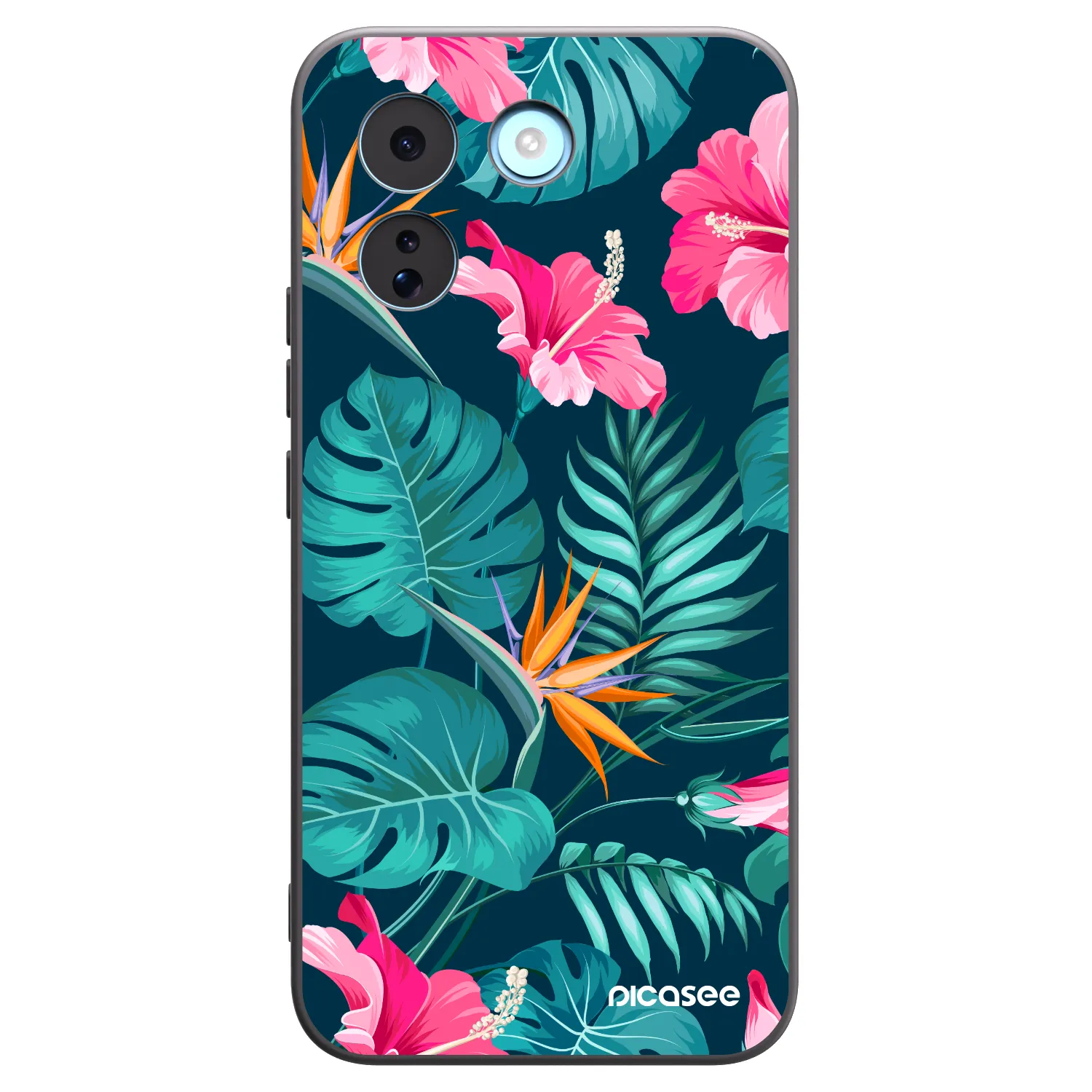 Picasee silikonový černý obal pro Xiaomi Redmi Note 17 Pro MAX 5G - Pink Monstera